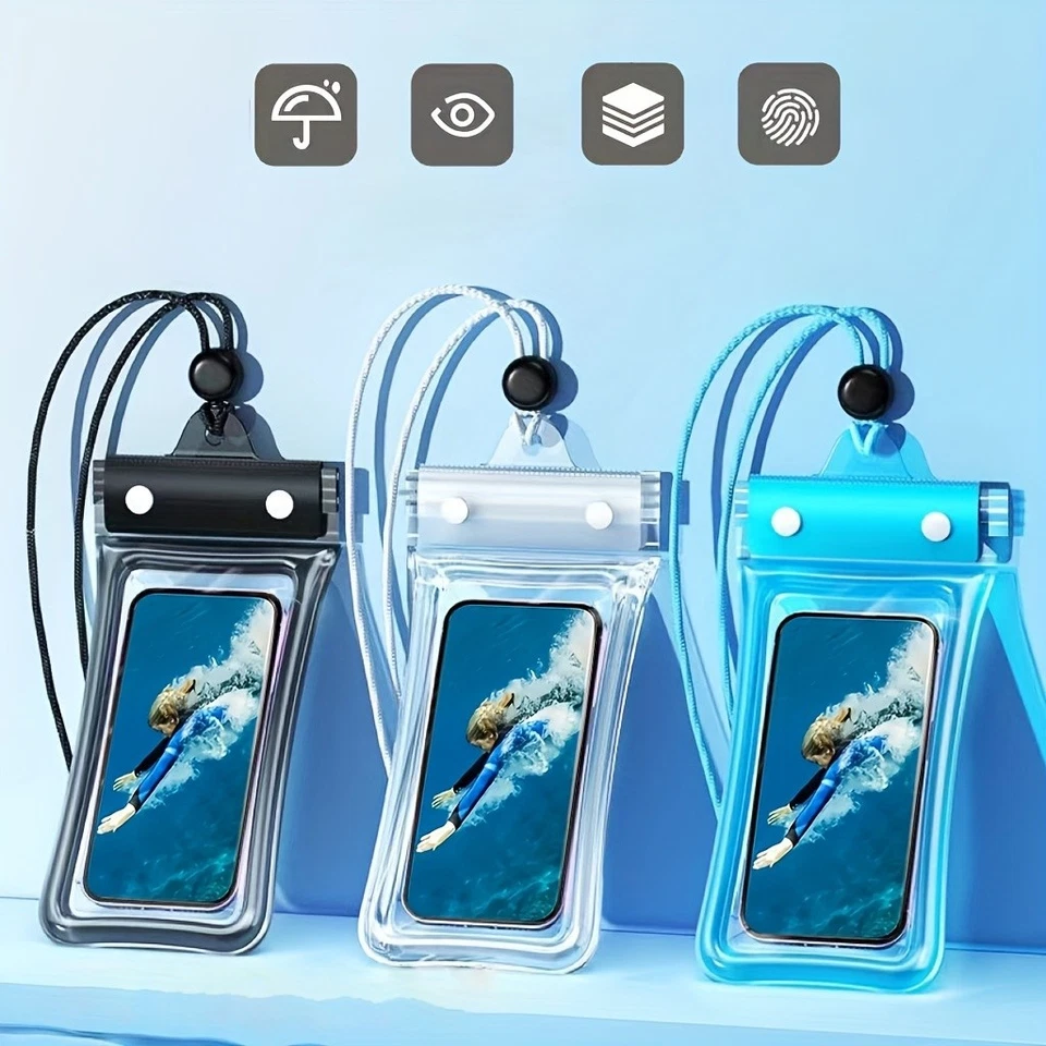 Waterproof Pouch Underwater Swimming Pool Floating Case Dry Bag For Mobile Phone - Image 1 of 4