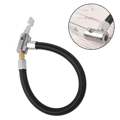 Compact Inflator Hose Adapter with Easy Lock Mechanism for Cars and Motorcycles