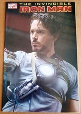 Invincible Iron Man 1 2008 Robert Downey movie photo wrap around cover
