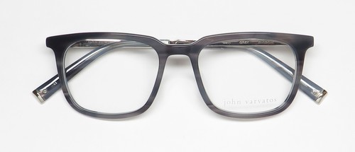 NEW JOHN VARVATOS V411 GLASSES FULL-RIM 51-18-145 PLASTIC JAPAN GRAY GREY MENS - Picture 2 of 8