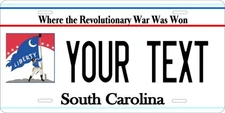 South Carolina Liberty License Plate Personalized Custom Auto Bike Motorcycle