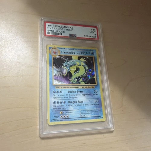 Pokémon TCG Gyarados Holo Card 34/108 Rare XY Evolutions 2016 PSA 9!
