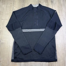 Smartwool Intraknit Merino Tech 1/4 Zip Sweater Blue/Gray Men’s Size XL