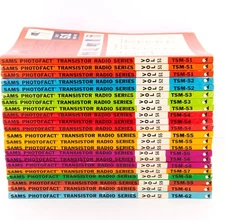 Sams Photofact Transistor Radio Series TSM-51 to TSM-79 GOOD (Pick  Volume)