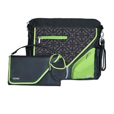 JJ Cole Metra Diaper Bag, Midnight Clover -NEW