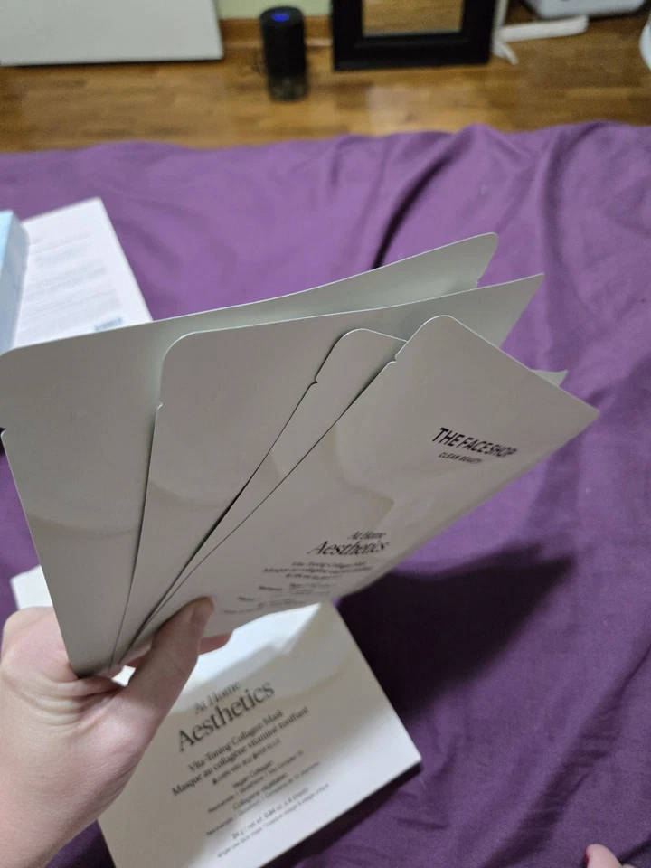 The Face Shop Vegan Collagen Face Mask Korean Glass Skin Care - Image 2 of 2