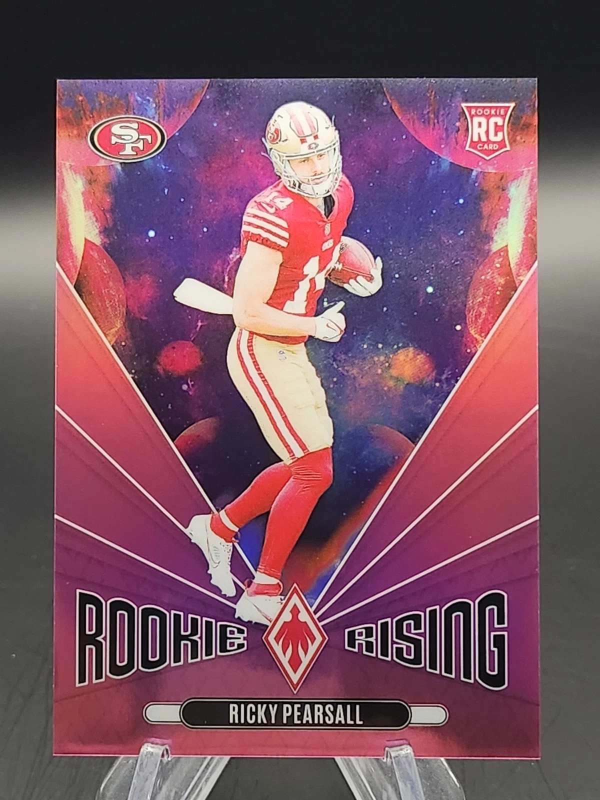 2024 Panini Phoenix Rookie Rising Pink /80 Ricky Pearsall #RR-RPL RC