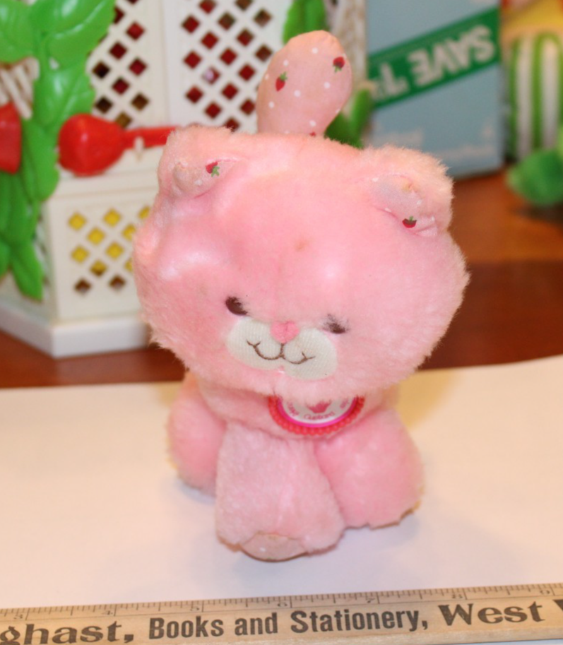 【Strawberry Shortcakewhite cat】おすわりぬい服 Strawberry Shortcake Custard Pink Cat Kitten 6