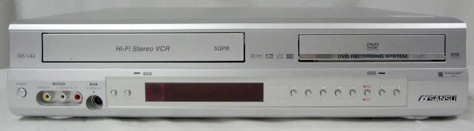 Sansui VRDVD4001 Hi-Fi Estéreo VCR y DVD Grabadora/Reproductor Combo Set con Control Remoto! Foto 3 de 4
