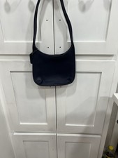 Coach Vintage Shoulder Bag Style 9020 Made In USA July 1997 Navy Blue