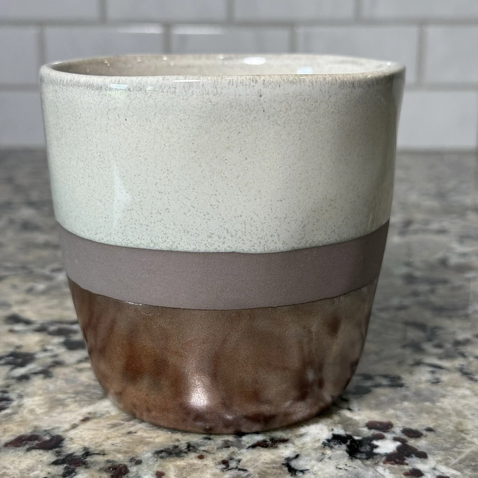 Taza estética de cerámica de tres tonos Pfaltzgraff cobre, marrón y beige 16 oz Foto 2 de 4