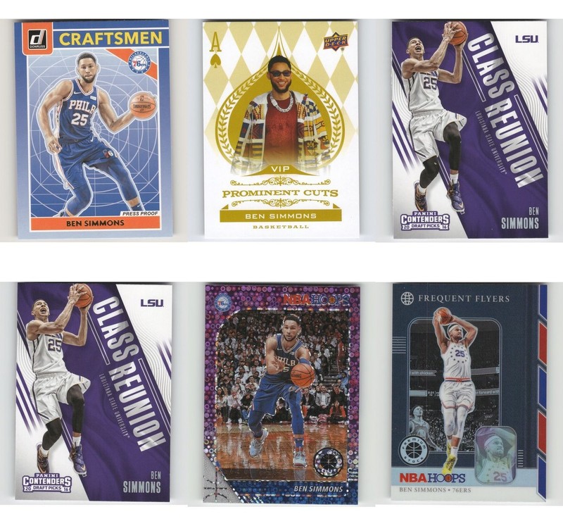 Ben Simmons Basketball Card 6 Card LOT