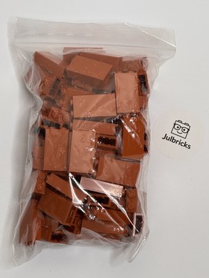 LEGO   Klemmbausteine 175 Gramm Tüte 22886 1x2 Dunkel Dark Orange  