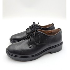 Geox Spherica EC1 Lace-Up Comfort Shoes Round Toe Women's Black Size US7 EU37