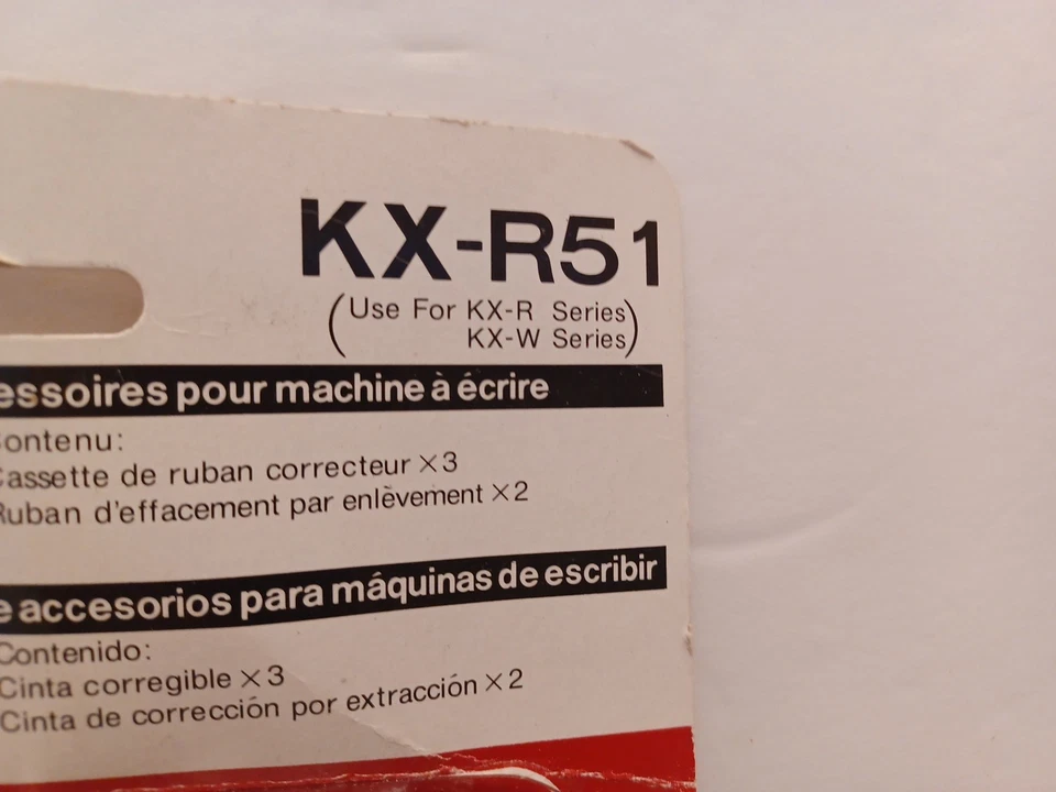 Kit de máquina de escribir Panasonic KX-R51 - Cinta de película y casetes de corrección de despegue NUEVO Foto 3 de 4