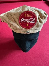 1950's, Coca-Cola, Employee Hat Cover (Scarce / Vintage) Button Logo