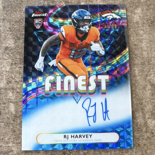 Topps Finest Football RJ Harvey RC Auto Rookie Finest Autographs #RFA-RJH 93/99