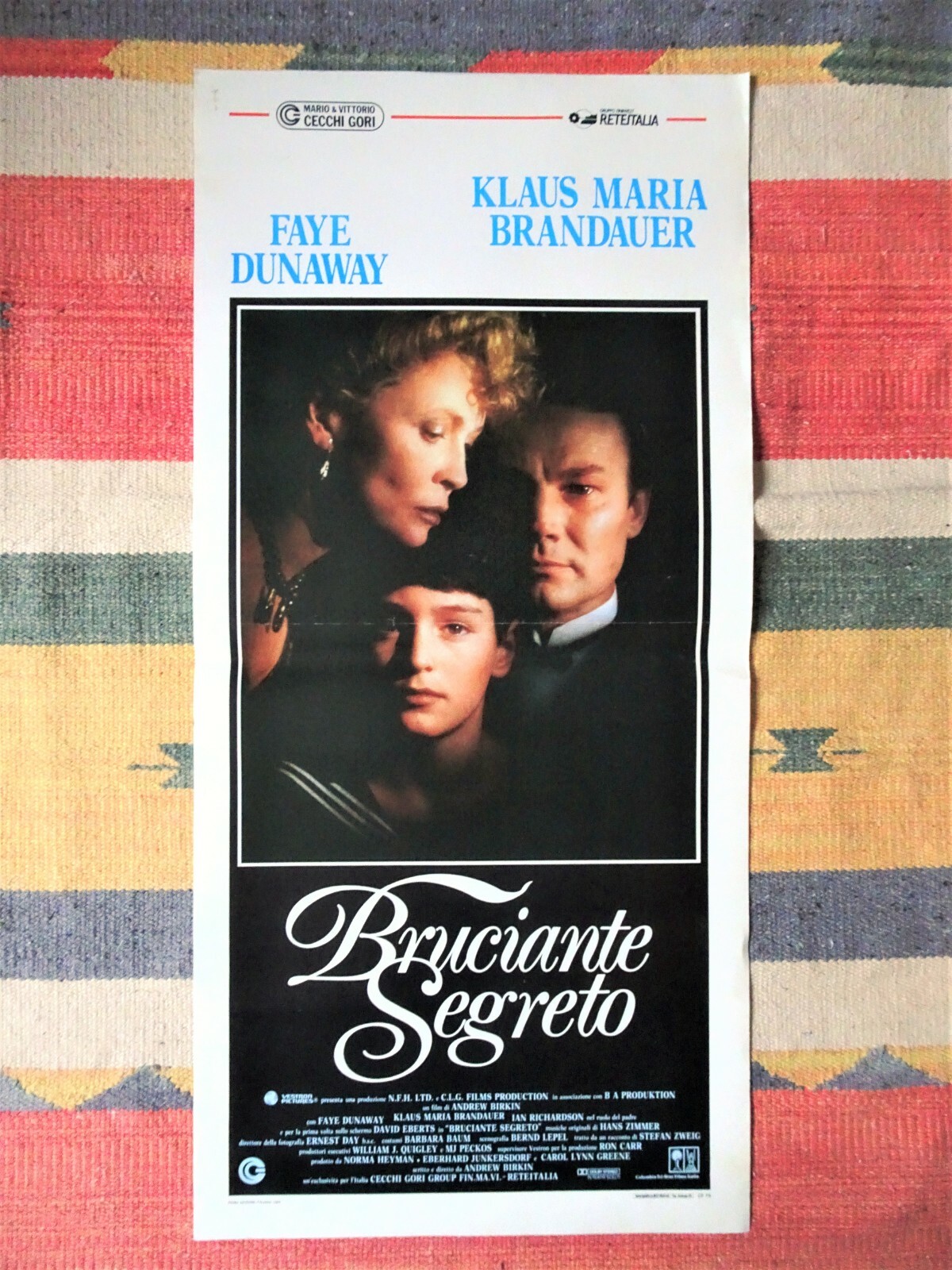 Locandina originale film Bruciante segreto (1988) - Regia di Andrew Birkin