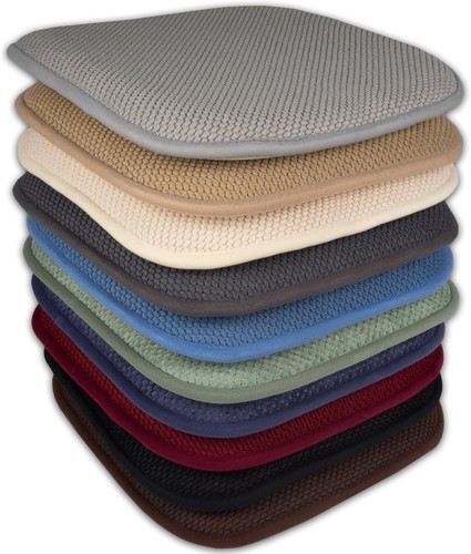 Memory Foam Chair Cushion Pad 16"x16" Honeycomb Nonslip 4 Pack Indoor Use - Picture 9 of 9