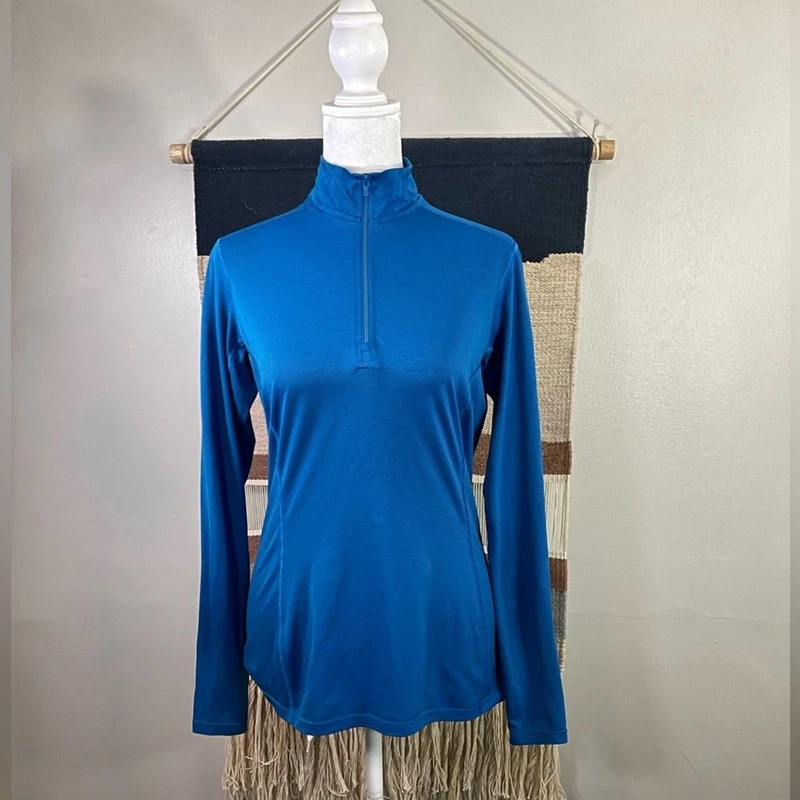 arcteryx striped compression 1/4 zipper long sleeved performance base-layer