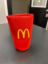 BRAND NEW- McDonald's JAVASOK Koozie Large Red Neoprene Cup Sleeve
