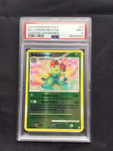 Pokemon Cards: Legends Awakened Reverse Holo: Bellossom 20/146 PSA 9