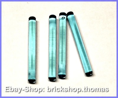 Lego 4 x Stab Lichtschwert 30374 Bar 4L Lightsaber Blade Trans-Blue - NEU / NEW