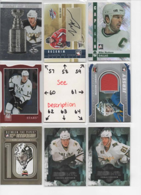 Dallas Stars BLOWOUT SERIAL #'d Rookies Autos Jerseys * SEGUIN BENN MODANO HULL