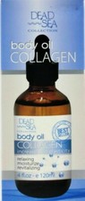 Dead Sea Collection Skin Body Oil Collagen Increase Elasticity Moisturize 4 Oz.