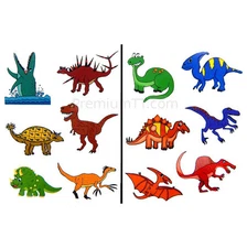 Dinosaur Temporary Tattoos - 6 sheets (36 tattoos) Children's Kids Fake Tattoo 