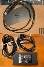 Dell D6000 Universal USB-C Docking Station Dock with Dell 130W AC Power Adapter