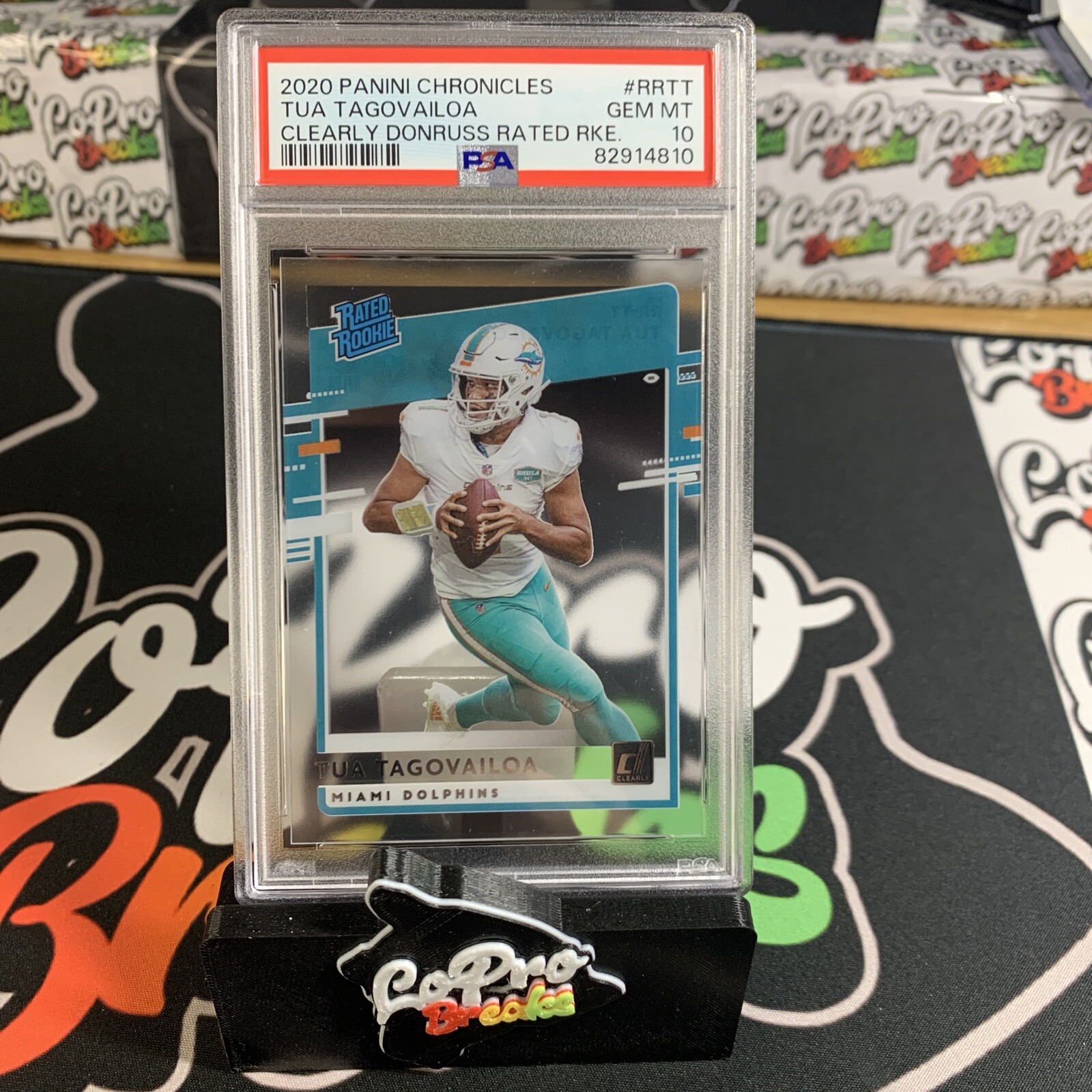 2020 PANINI CHRONICLES TUA TAGOVAILOA CLEARLY DONRUSS RATED ROOKIE #RRTT PSA 10