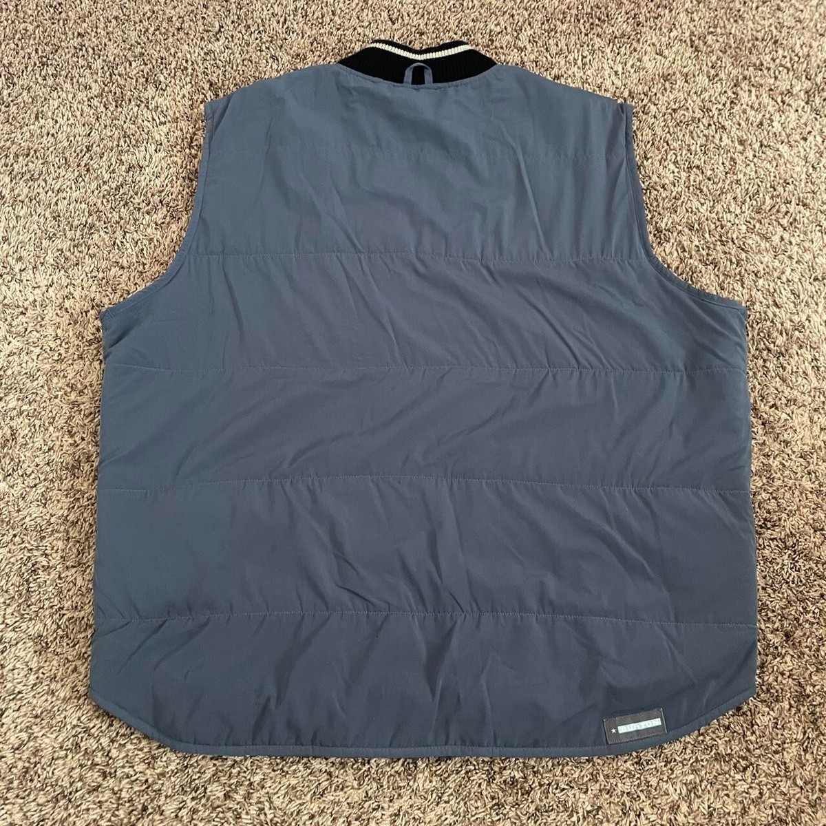 Burton Snowboards Sherpa Lined Vintage Vest Size XL Blue Lined