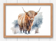 Cow Wall Art Print, Highland Cow Print Wall Art Decor, Farmhouse Art Print 38