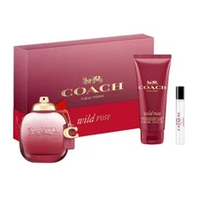 Coach Wild Rose by Coach EDP  Women's 3pc 3oz EDP, .25oz Mini, 3.3oz Body Lotion