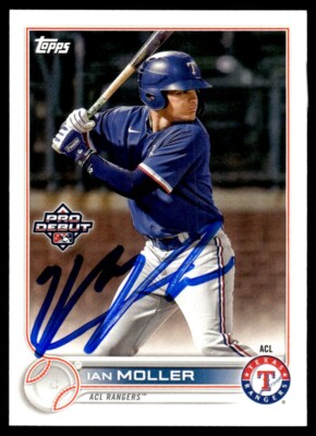 2022 Topps Pro Debut Ian Moller Auto ACL Rangers #PD-5 Card Signed
