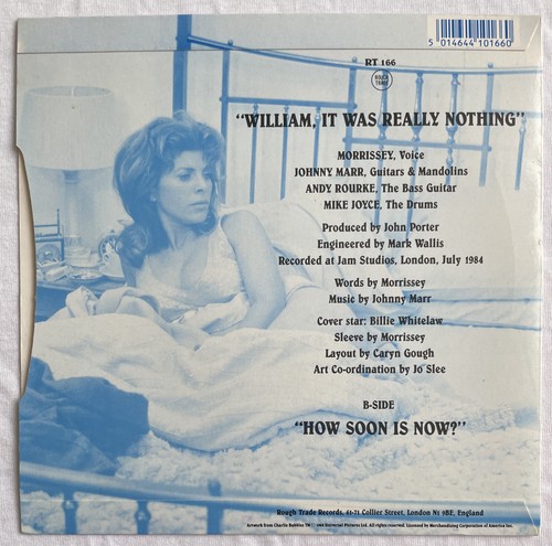 The Smiths -William It Was Resally..- Rare Billy Whitelaw Solid Centre 7” /Vinyl - Picture 3 of 4