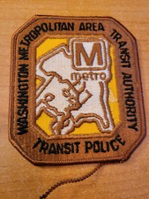 Washington Metropolitan Area Transit Authority Transit Police Patch