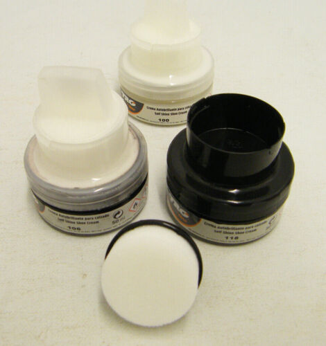 Shoe Polish Black Colorless Dark Brown for Smooth Leather 50ml