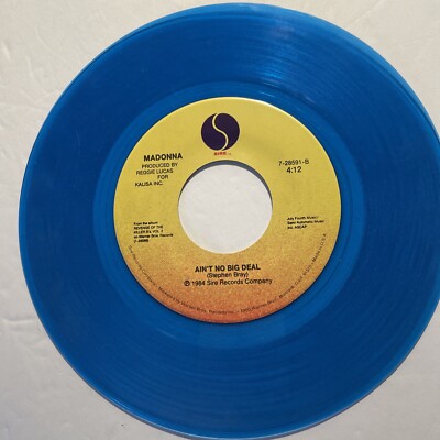 MADONNA True Blue ~ 45 RPM Limited Edition Blue Vinyl Pressing
