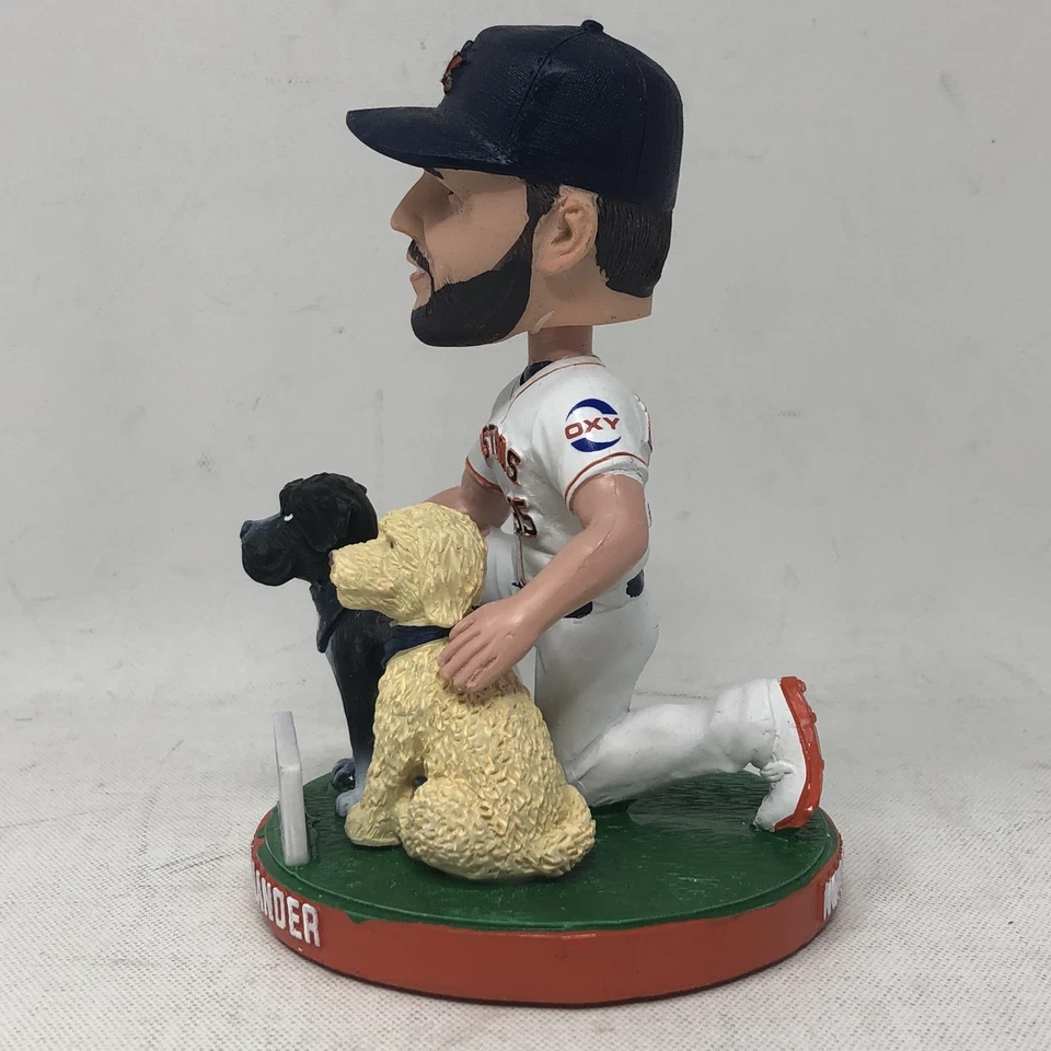 Houston Astros Justin Verlander & Dogs Norman and Bosco Bobblehead - Image 2 of 4