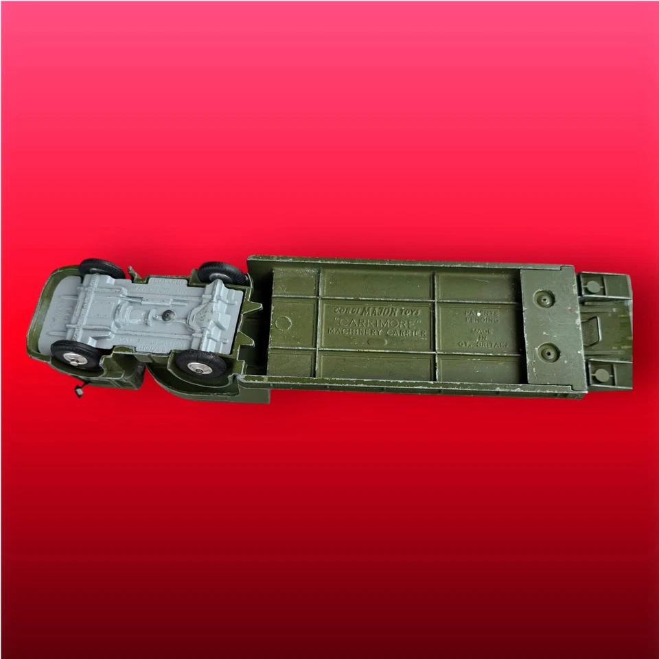Corgi Toys Bedford TK US Army Low Loader Tank Transporter Tractor Carrimore 1965 - Image 3 of 4