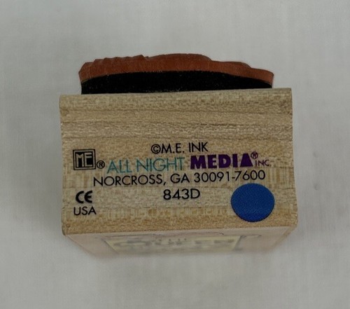 Sello de goma montado en madera All Night Media “The Queen Has Spoken” Cat Crown 843D - Imagen 2 de 5