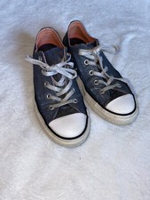 Converse Junior Girl s Size 2 All Star Double Tongue Navy Glitter Sneakers Shoes