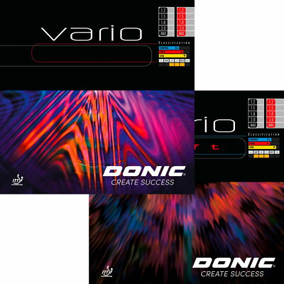Donic Vario / Vario Soft / DOPPELPACK / Tischtennisbelag / zum Sonderpreis