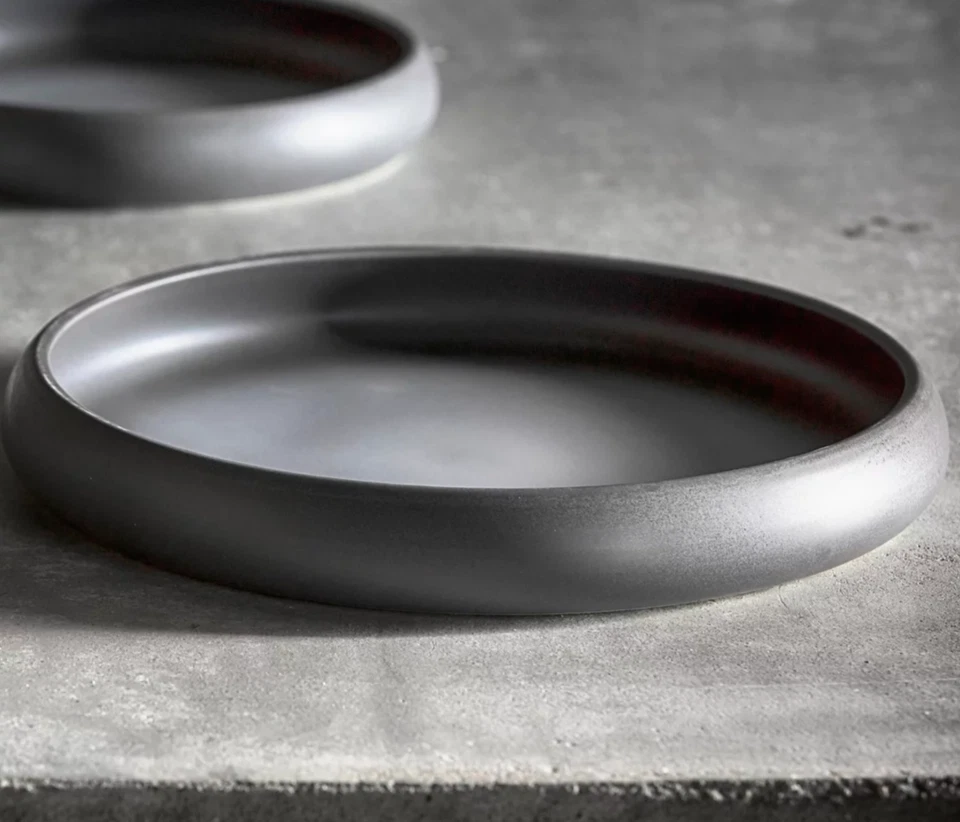 FORTESSA CLOUD TERRE GRIS 11" REDONDO PORCELANA CALABAZA TAZÓN GRANDE NUEVO Foto 3 de 4