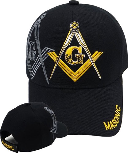 Mason Baseball Cap Freemasons Black 