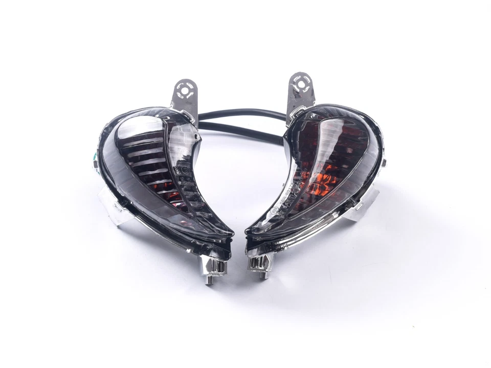 Front + Rear Turn Signal Smoke Lens Bulbs fit Suzuki 2008-2019 Hayabusa GSXR1300 - Image 3 of 4