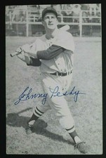 Johnny Pesky (d.2012) Boston Red Sox Autograph 3x5 Signed McCarthy Postcard JSA