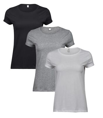 Tee Jays Damen Roll-Up Baumwoll T-Shirt